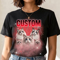 Custom Bootleg T-Shirt, Personalized Vintage Graphic Tee,  Custom Picture T-Shirt, Custom Photo Collage Tee, Unisex Oversized Gift