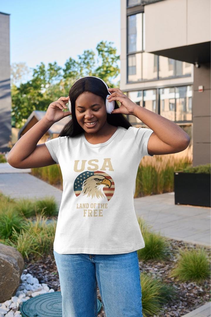 America Logo T-Shirt | Patriotic USA Flag Graphic Tee