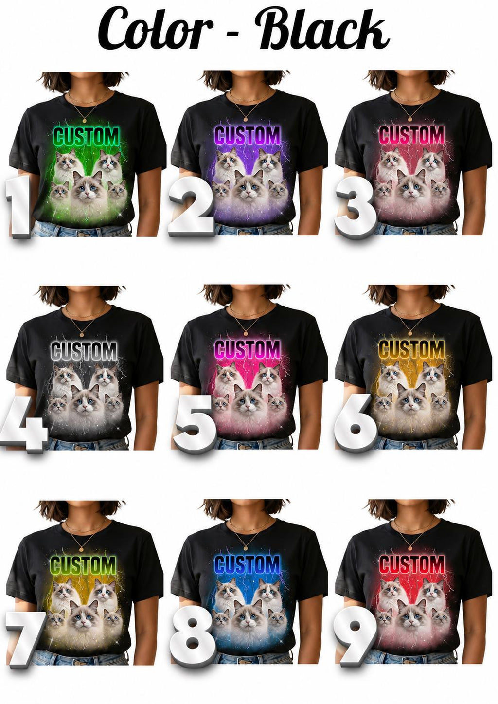 Custom Bootleg T-Shirt, Personalized Vintage Graphic Tee,  Custom Picture T-Shirt, Custom Photo Collage Tee, Unisex Oversized Gift