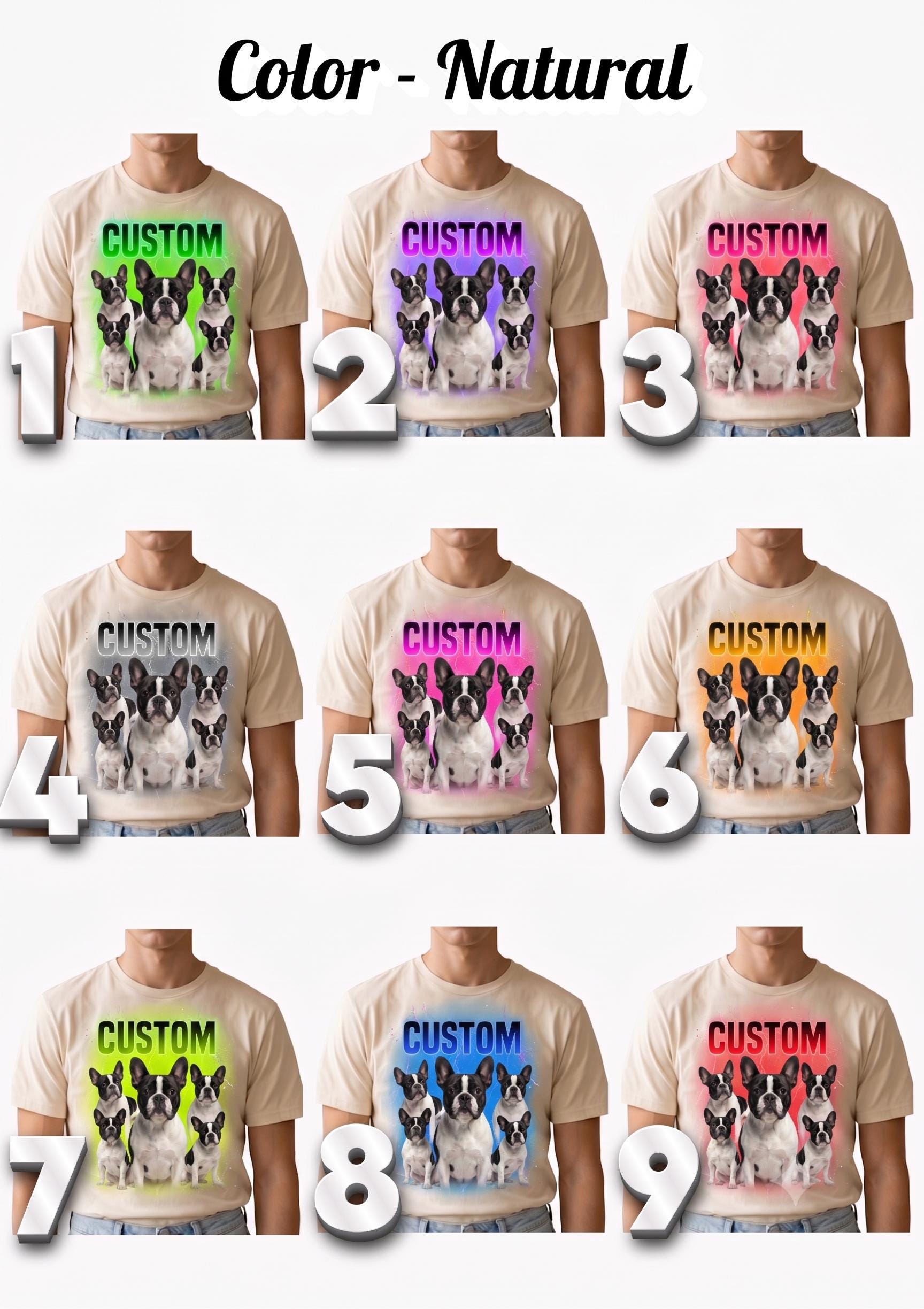 Custom Bootleg T-Shirt, Personalized Vintage Graphic Tee,  Custom Picture T-Shirt, Custom Photo Collage Tee, Unisex Oversized Gift