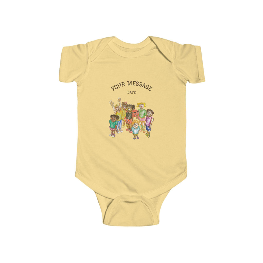 Personalized Baby Onesie, Hand-Drawn Kids Illustration, Baby Shower Gift