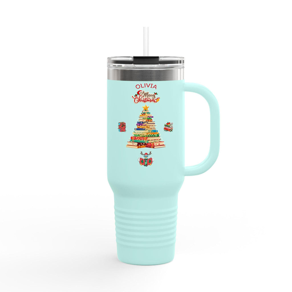 Personalized Christmas Tree 40oz Travel Mug | Insulated Tumbler