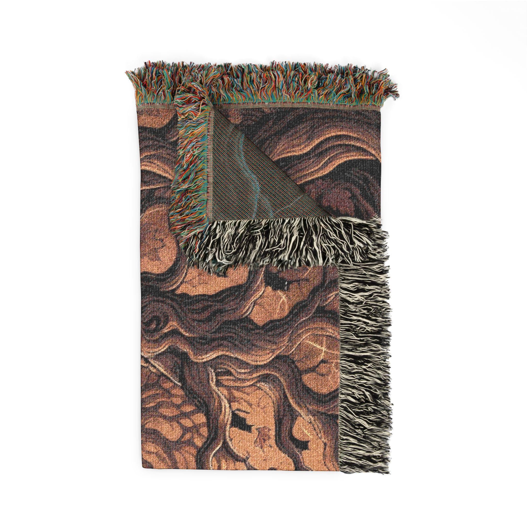 Neutral Halloween Blanket Boho Halloween Decor Woven Blanket Halloween Throw Blanket Fall Home Decor