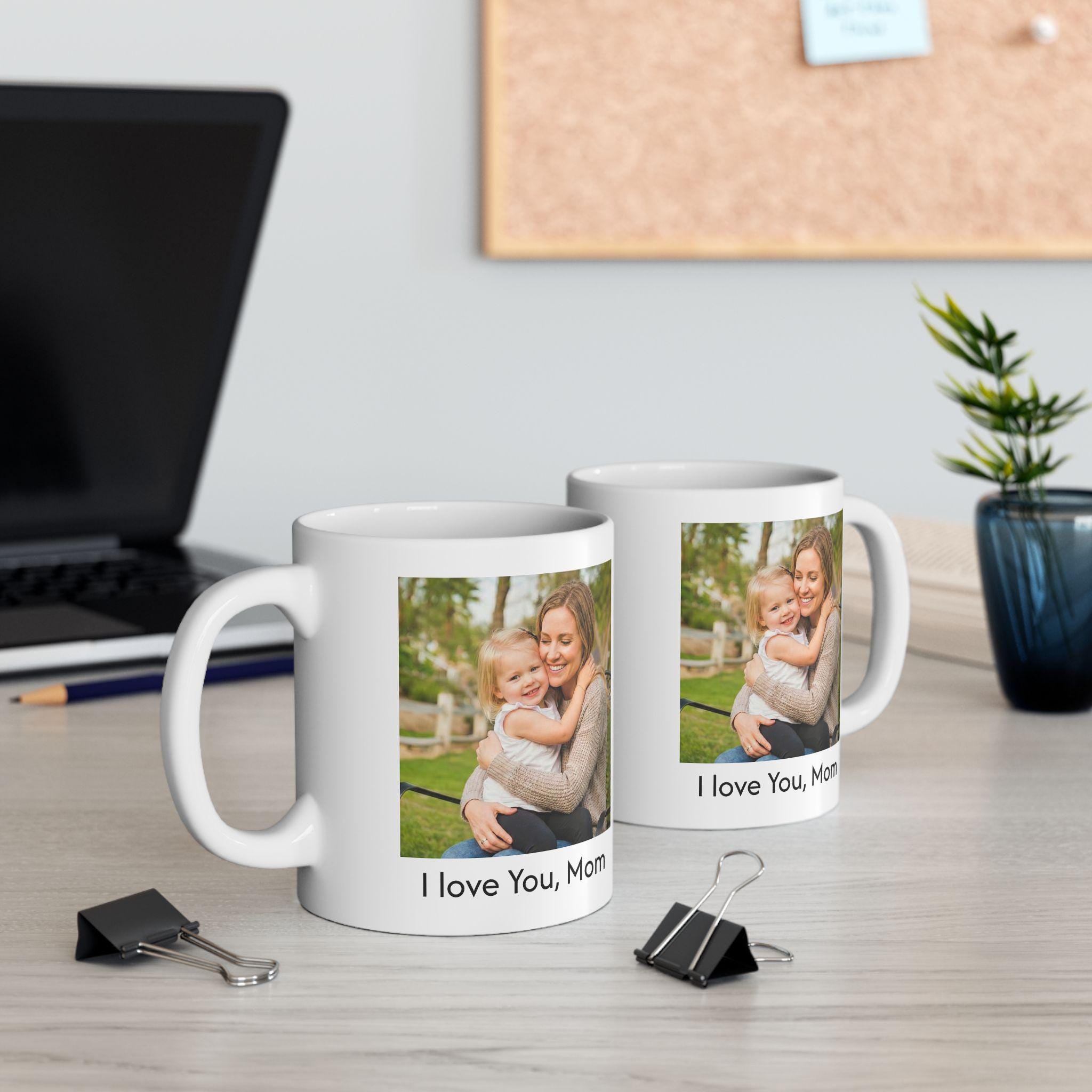Custom Photo Mother's Day Mug 11oz or 15oz, Personalized Ceramic Mug