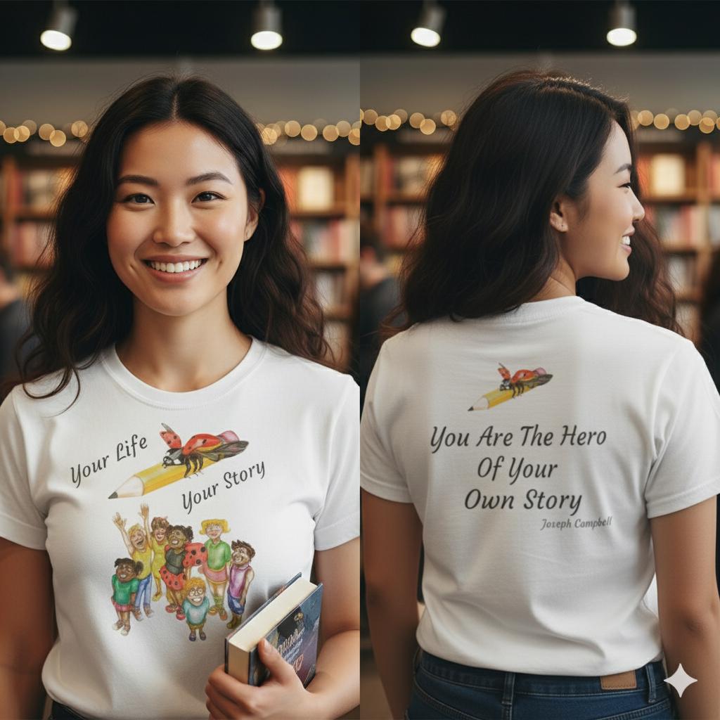Your Life Your Story Joseph Campbell  Pencil T-Shirt | Diversity Children Illustration
