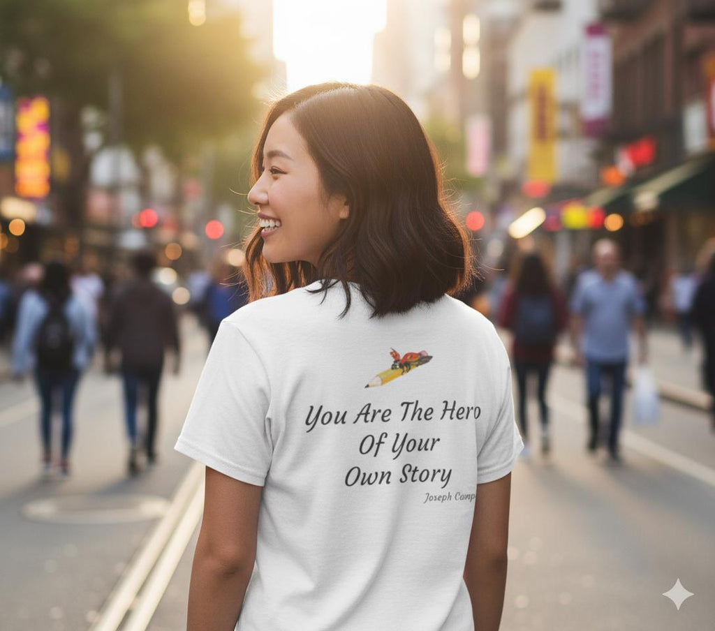 Your Life Your Story Joseph Campbell  Pencil T-Shirt | Diversity Children Illustration