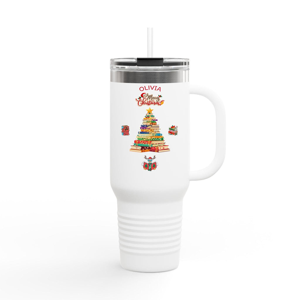 Personalized Christmas Tree 40oz Travel Mug | Insulated Tumbler