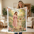Personalized Mother's Day Velveteen Plush Blanket