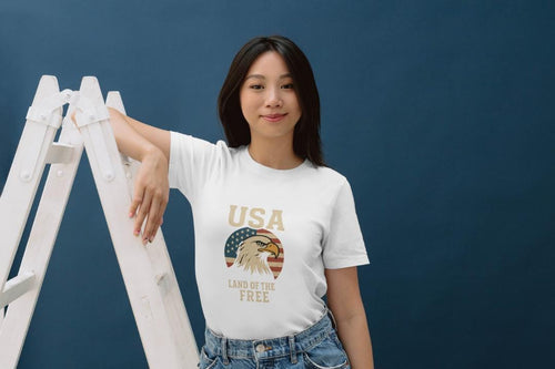 America Logo T-Shirt | Patriotic USA Flag Graphic Tee