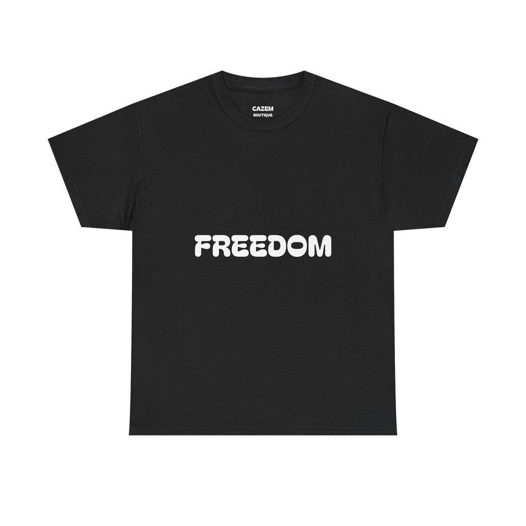 FREEDOM text tee | Quote back print tee, 'If small people cast big shadows'